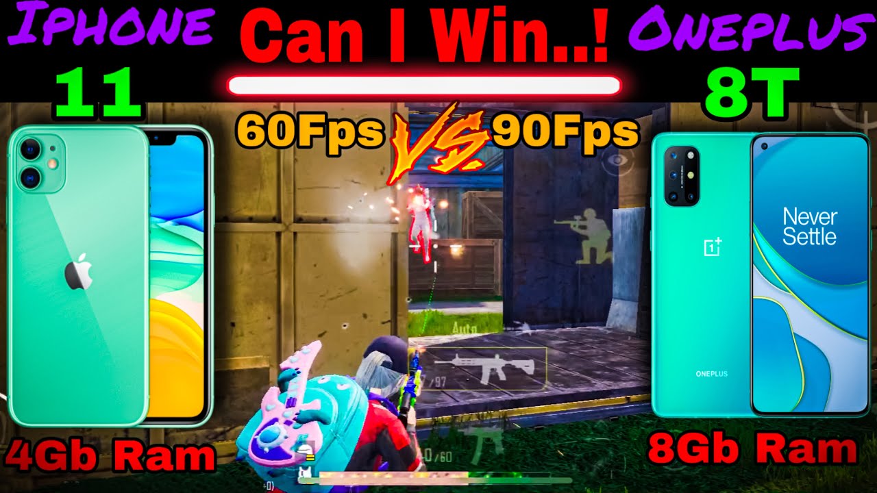 Iphone 11 60fps  VS Oneplus 8T PUBG TEST🔥|| TDM M416 ONLY | Can I Win.....!