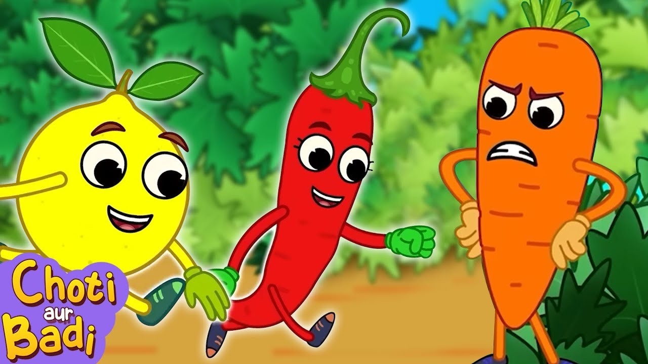 🌶 Sabziyon Ka Bazaar 🥕 | Hindi Rhymes For Kids | Hindi Nursery Rhymes | Choti Aur Badi