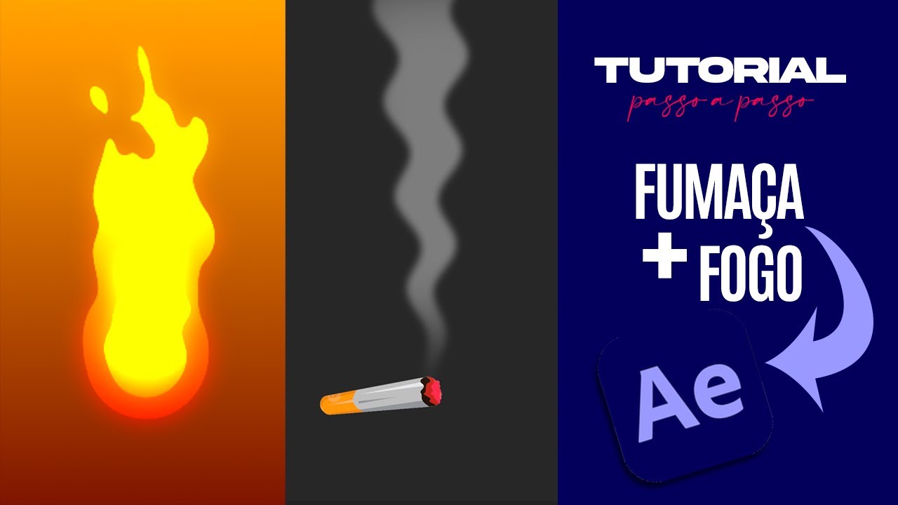 COMO CRIAR FUMAÇA e FOGO DO ZERO no After Effects | Tutorial para Motion Designer e Edição de Vídeo