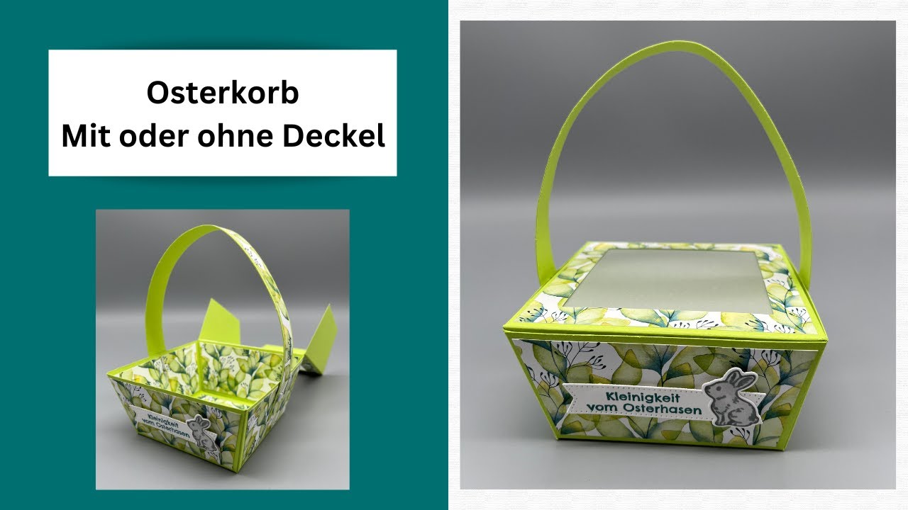 Osterkorb mit oder ohne Deckel!! Mit den Produkten von Stampin`UP!