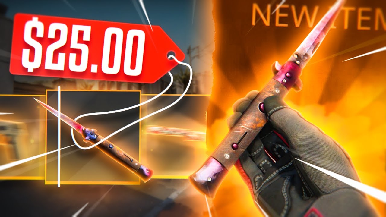 This STILETTO SAPPHIRE was ONLY 25$... (CSGOROLL UNBOXING)