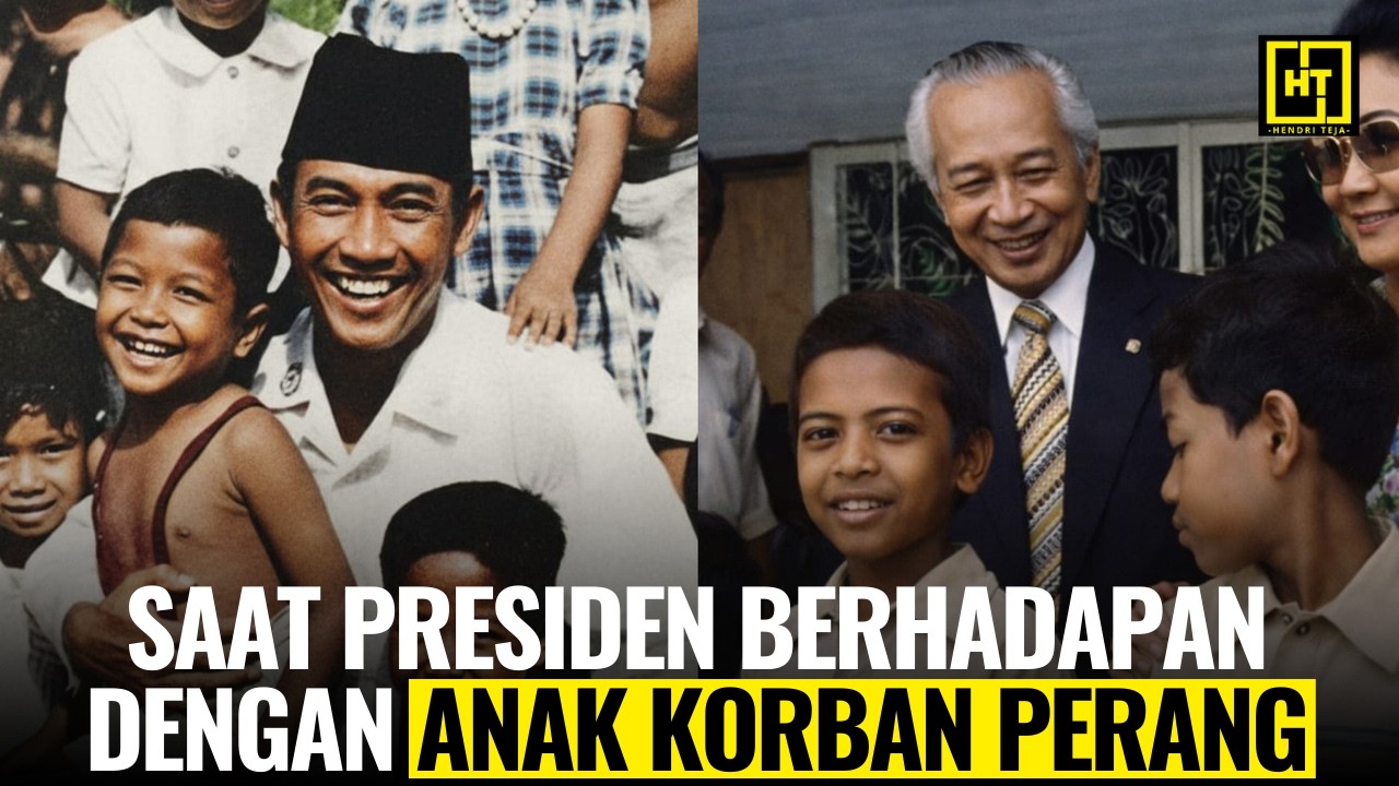 MOMEN YANG JARANG DIBAHAS| Saat Soekarno dan Soeharto Berhadapan dengan Anak Yatim Korban Perang
