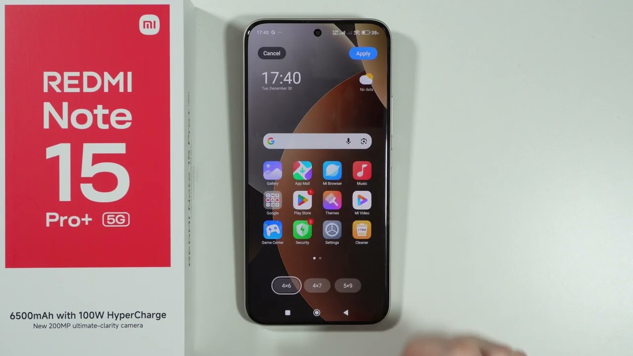 Redmi Note 15 Pro/Pro+ 5G: Как изменить расположение элементов на главном экране