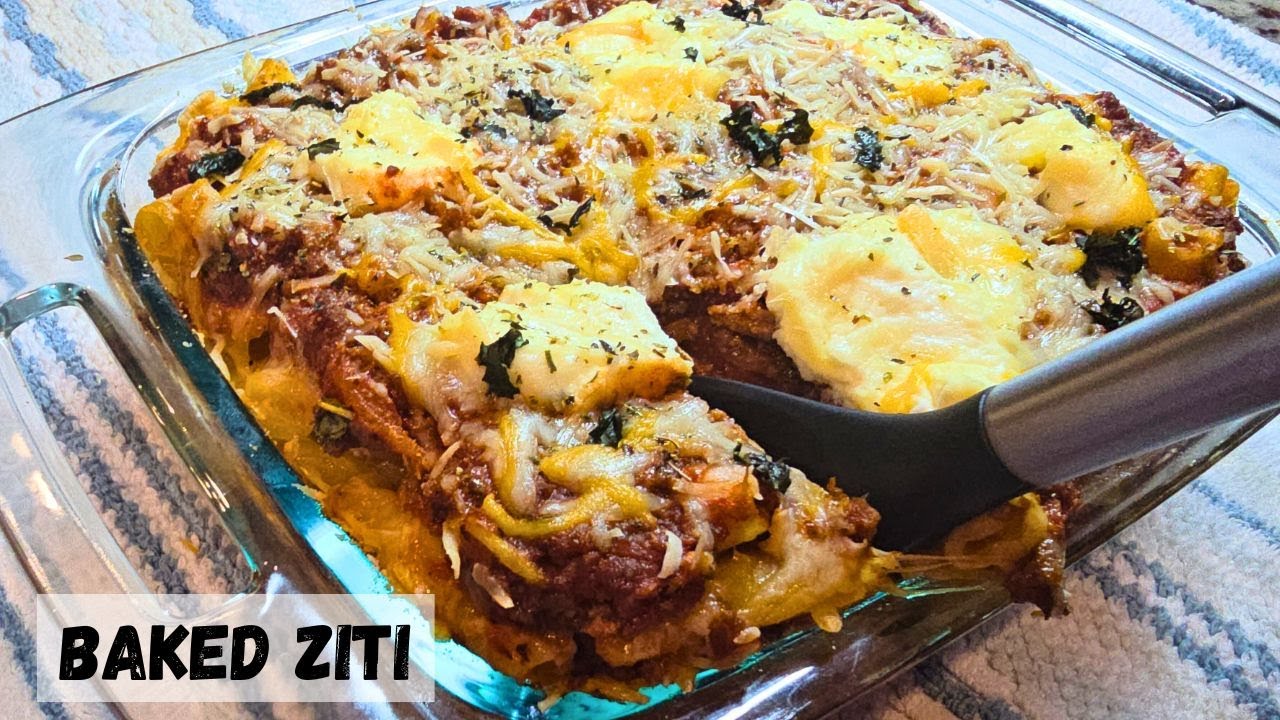 Cozy Cheesy Oven Baked Ziti