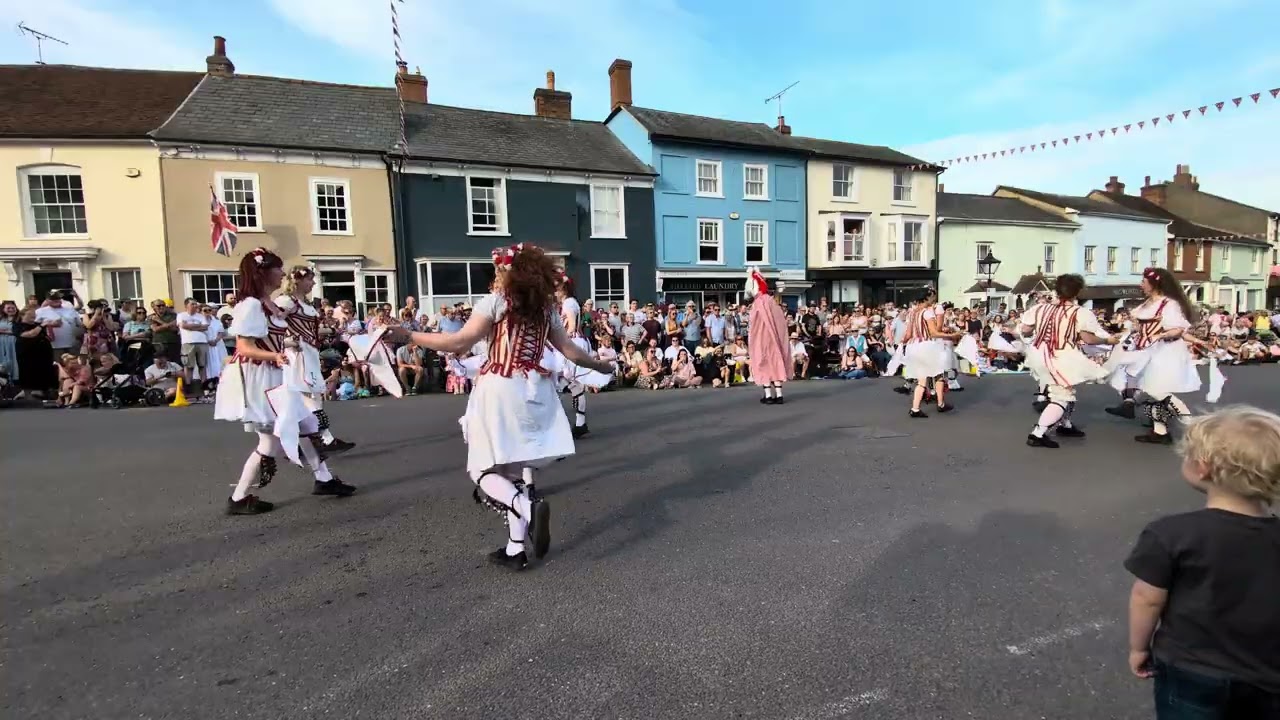 Thaxted Morris Weekend 2025 - The Belles of London City performing Banks of the Dee, Fieldtown