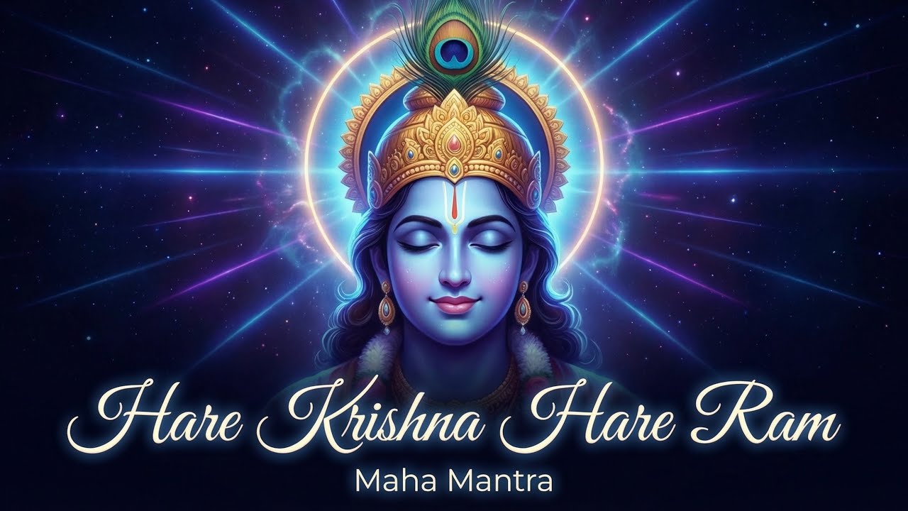 Hare Krishna Hare Ram Maha Mantra 🙏| Relaxing Krishna Bhajan for Meditation | Divine Melody 