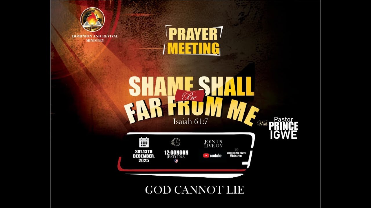 Shame Shall Be Far From Me