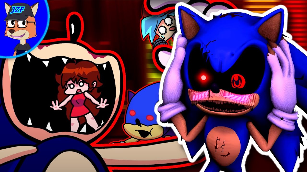 Sonic.exe реагирует на SONIC.EXE против SUNKY?! (мультфильм)