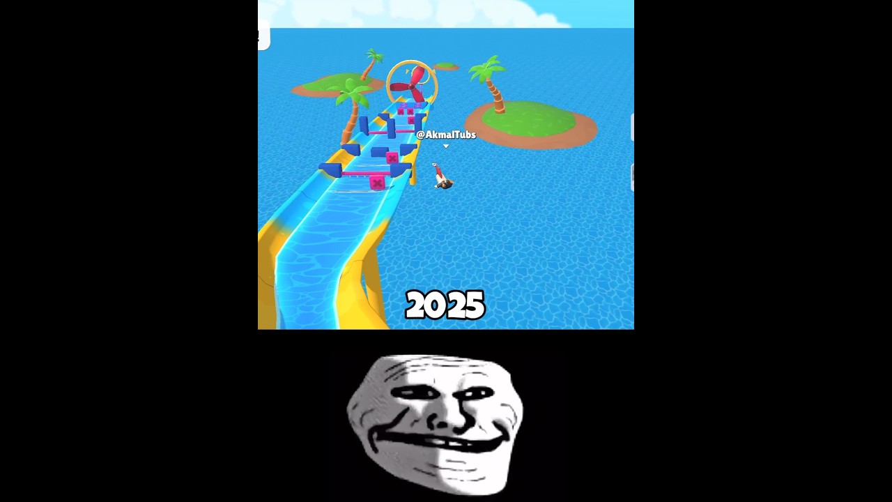 Stumble Guys 2025 vs 2020 Old Trick Shortcut Super Slide 🌊 #shorts #stumbleguys