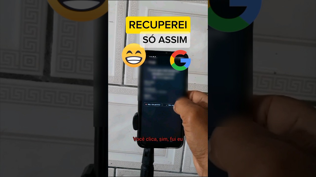 (REVELADO)Tutorial Recuperar Conta Do Google Facilmente #shorts