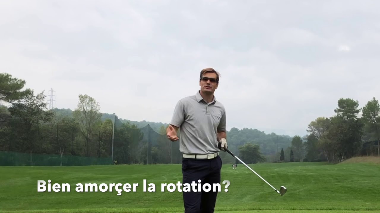 Les appuis dans le swing de golf pour amorcer une bonne rotation