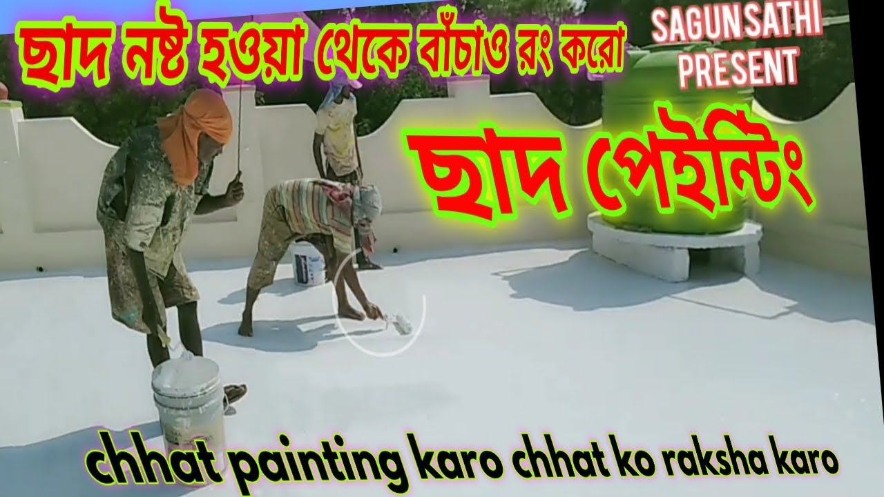 বাড়ির ছাদ নষ্ট হয়ে যাচ্ছে, এই পেন্ট করুন।