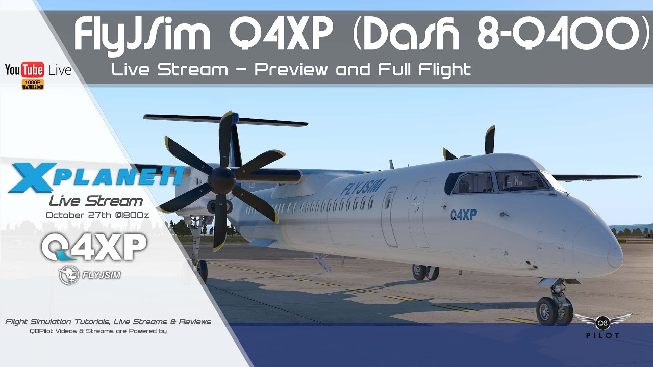 FlyJSim Q4XP | Dash 8 - Q400 | Preview and First Look | X-Plane 11