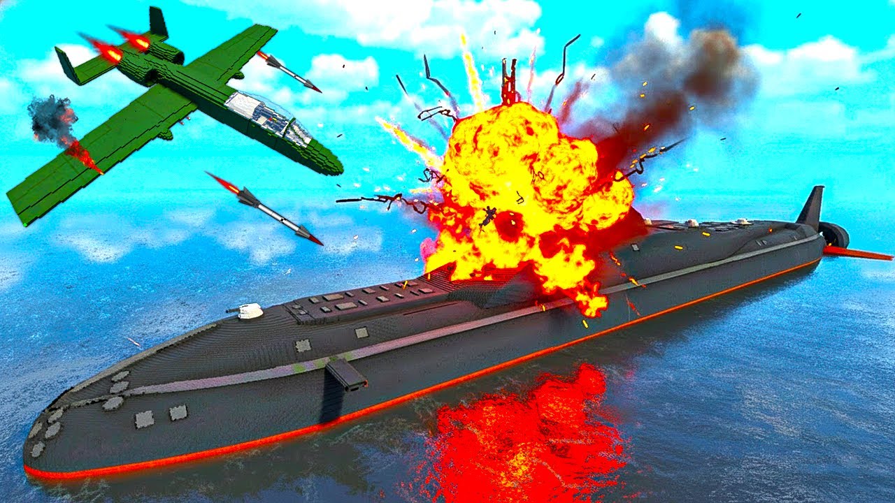 Bomber Aircraft vs Project 855 Yasen M Submarine  | Massive Ocean Explosion | Teardown
