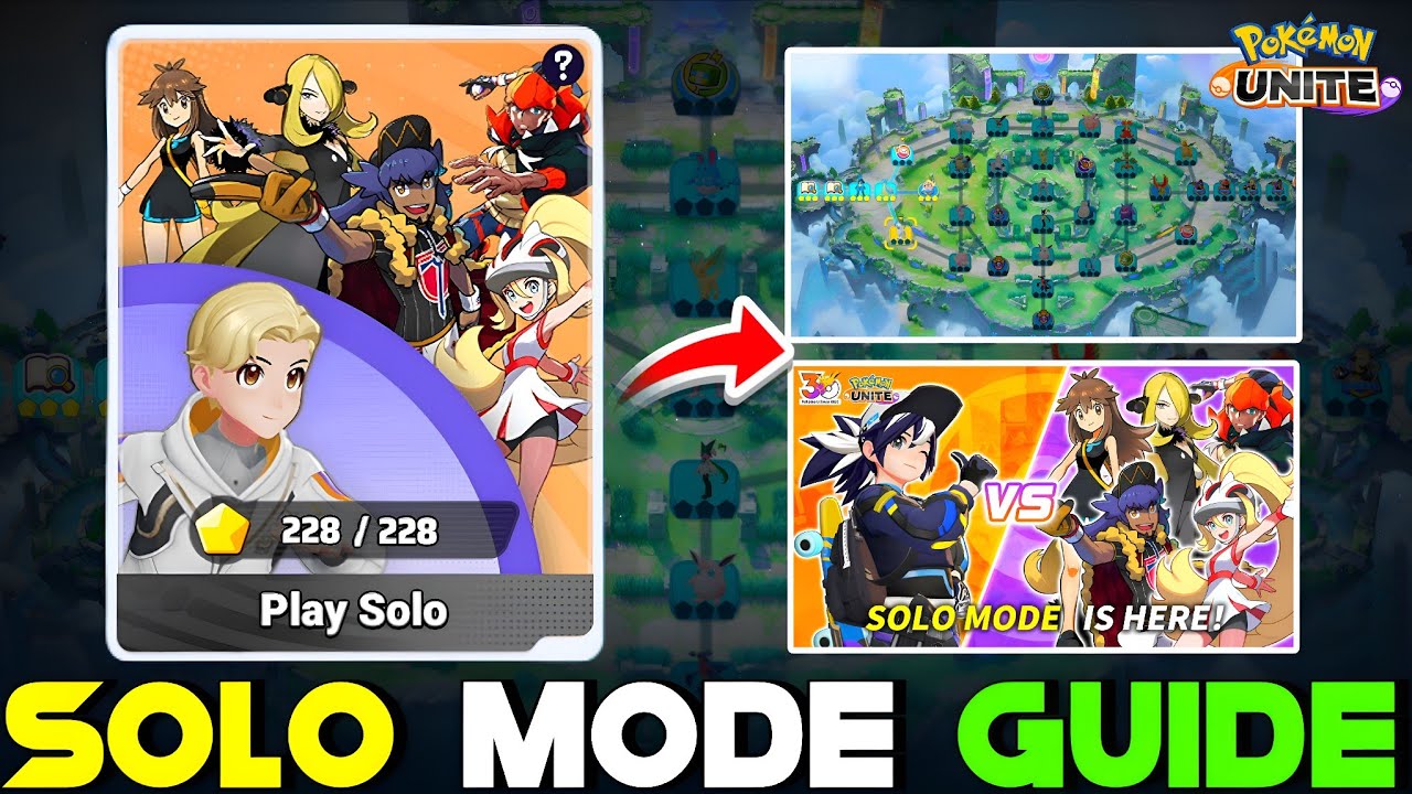 HOW TO PLAY SOLO MODE | POKEMON DAY SPECIAL EVENT | POKEMON UNITE INDIA #100