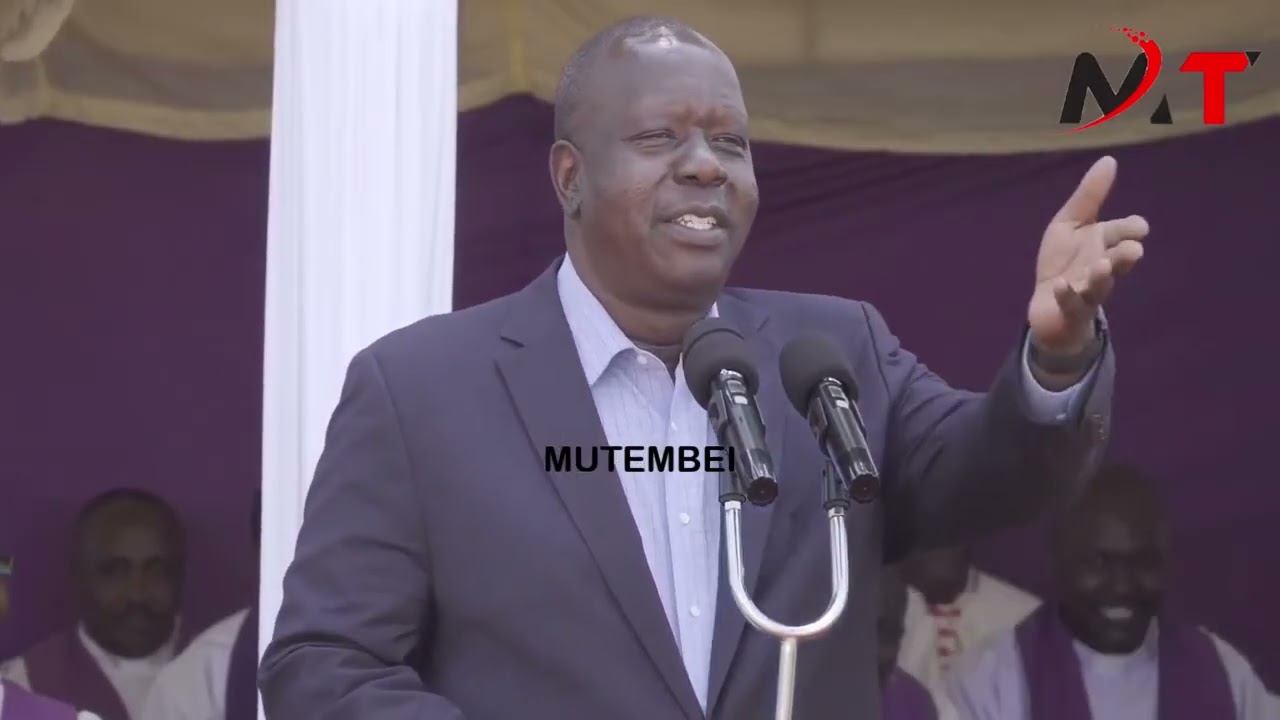 INCOMING PRESIDENT MATIANGI POWERFUL SPEECH LECTURING RUTO AND HIS GOVERMENT BADLY!!
