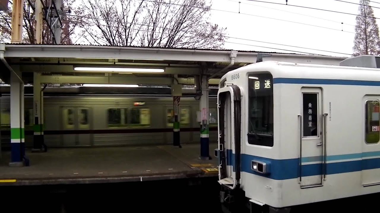 東武東上線 8000型(8198F).9000型(9101F) 森林公園駅にて.
