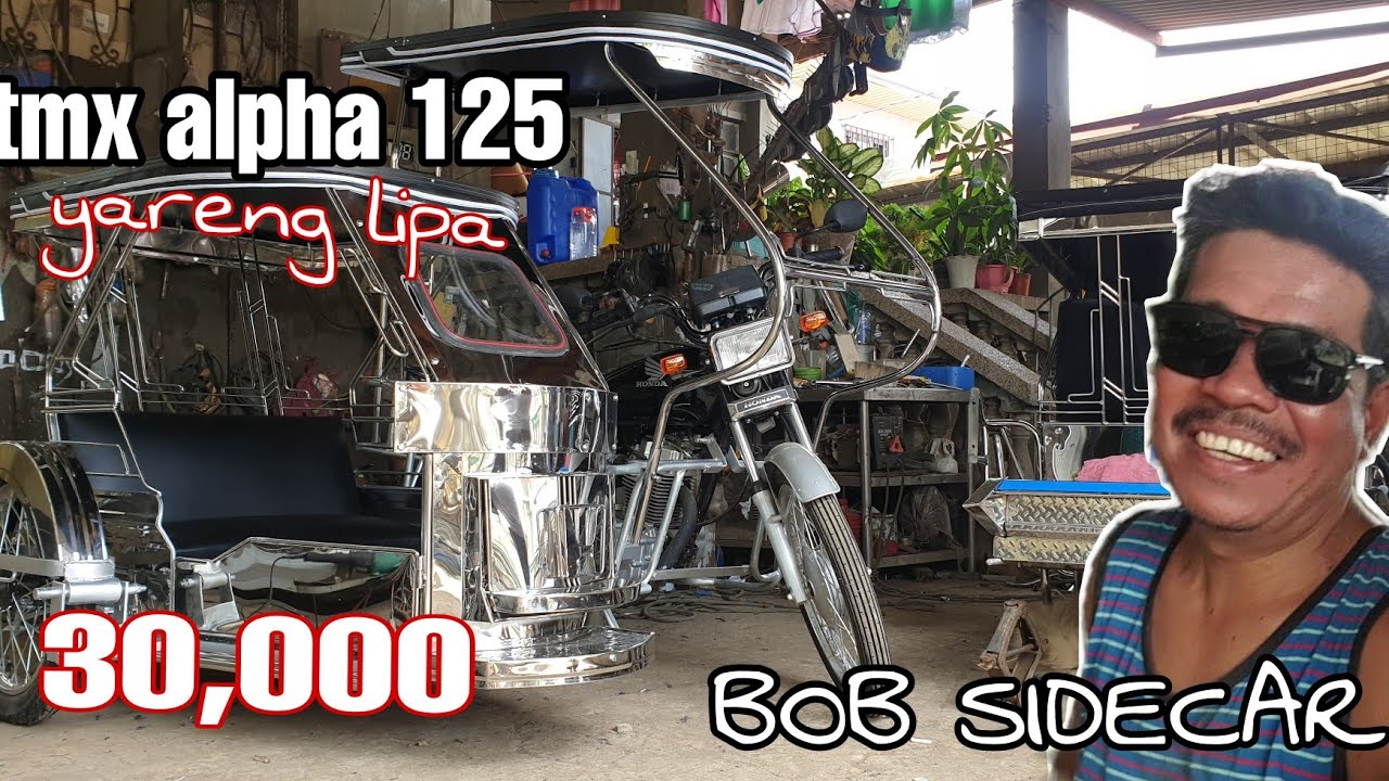 di baklas na sidecar, ganda nang yare kasang TMX 125 alpha.. [BOB SIDECAR] #trikenangpinas #alphatmx