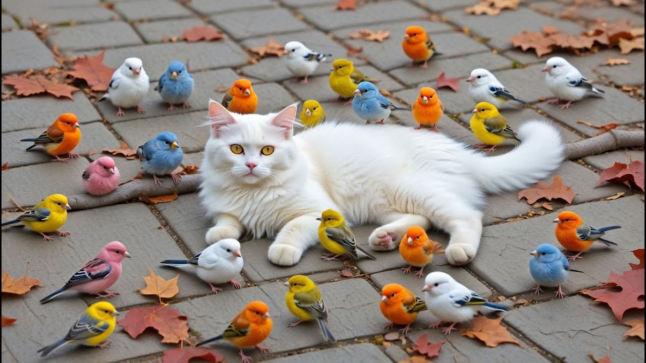 🔴 Cat TV for Cats to Watch😺Summer Fun with Cute Birds, Squirrels, Chipmunks🕊️