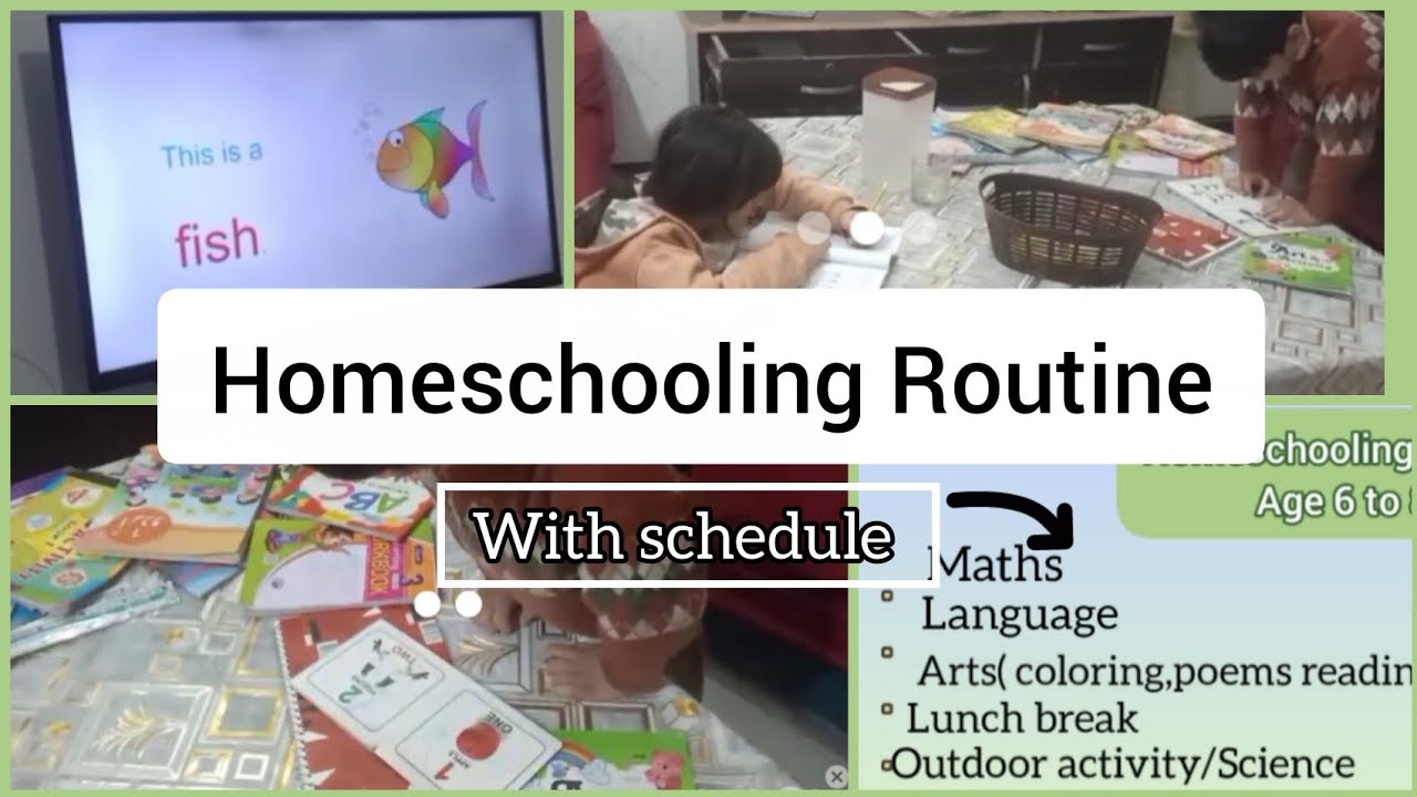 Homeschool Routine for 4 & 7 year old | Real Desi Mom Day | Homeschooling