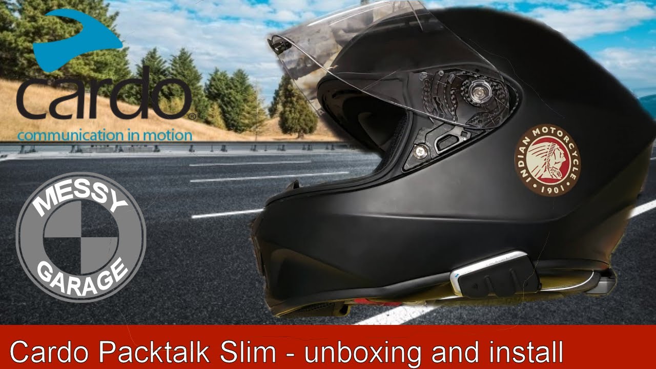 Cardo Packtalk Slim unboxing and installation