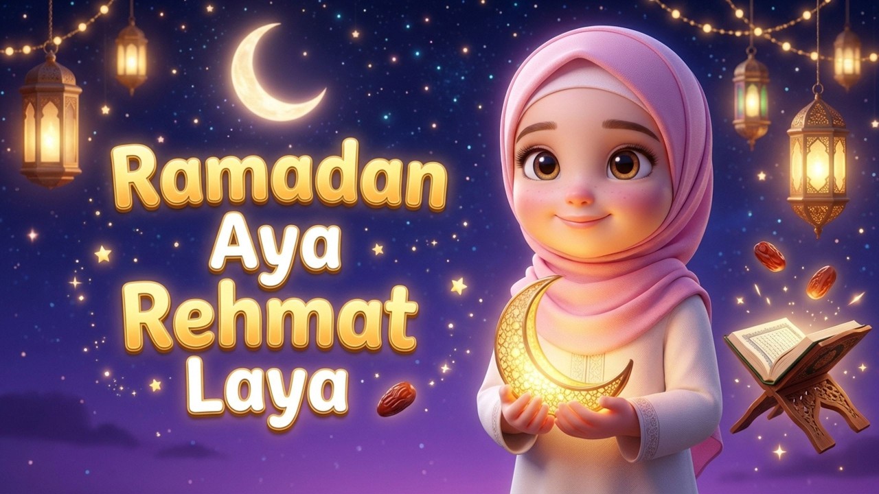 Ramadan Ki Noor Bhari Raat 🌙 | Beautiful Kids Ramadan Nasheed 2026 | Islamic Song for Children