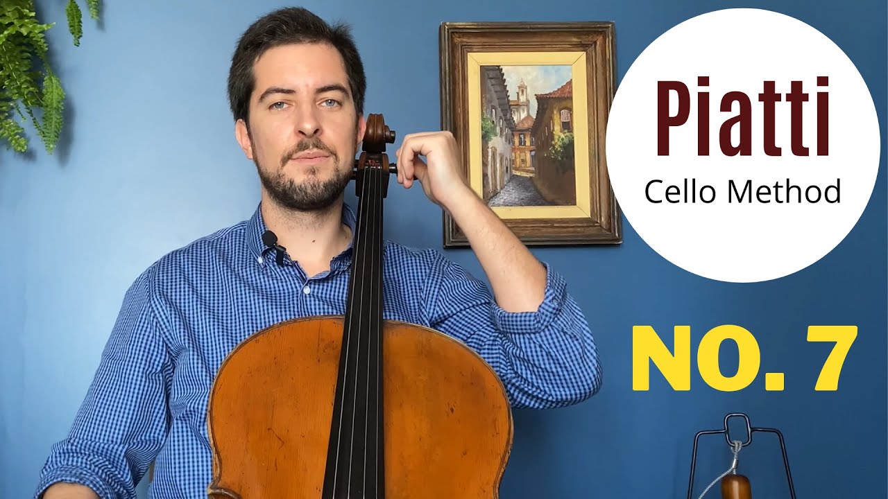 Piatti: Cello Method - Etude No. 7 | (Play along with me)