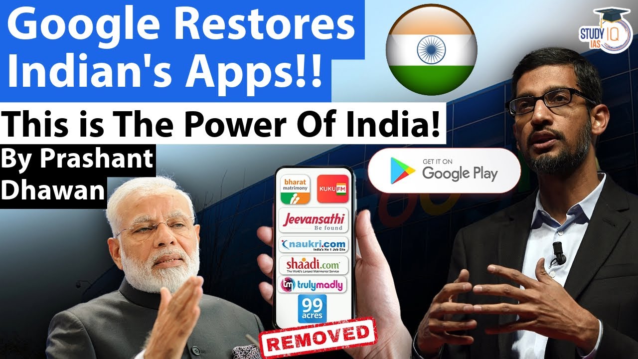 Google Restores Indian Apps! This is The Power Of India | By Prashant Dhawan