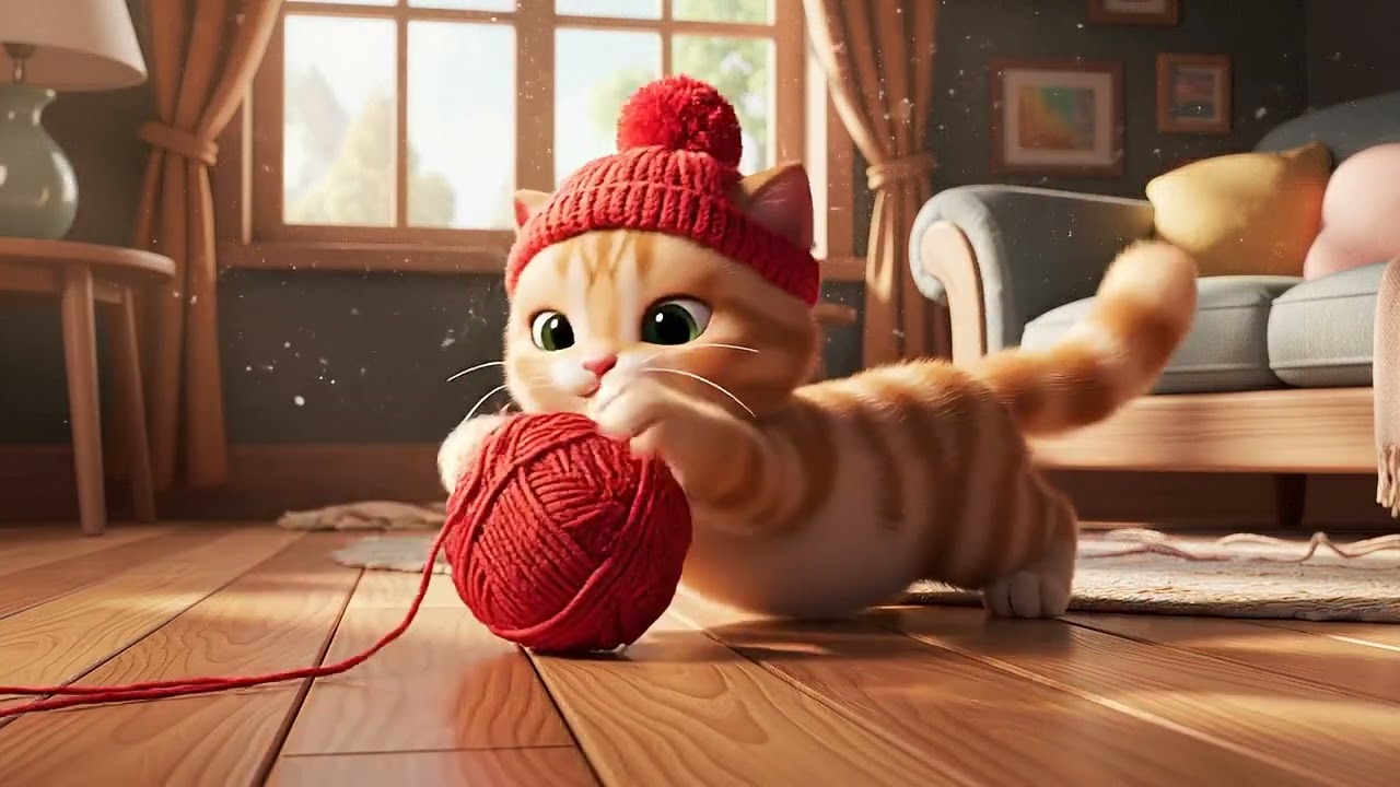 Pisicuța zglobie 🐱🎀 Cântecel distractiv pentru copii 🎶 Yaii Kids România