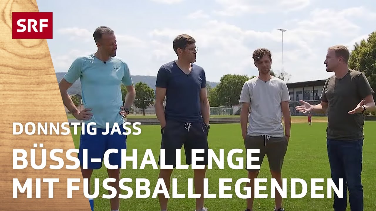 Büssi-Challenge: Huggel, Streller & Co. machen Pressing | Donnschtig-Jass | SRF