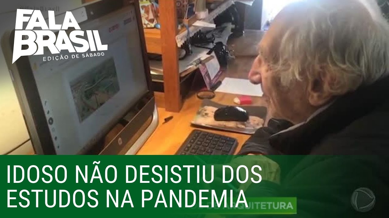 Idoso de 92 anos cursa faculdade de Arquitetura durante a pandemia