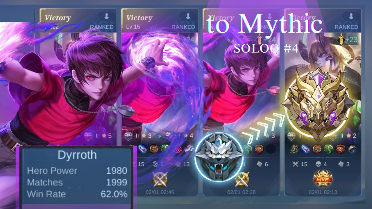 to Mythic. dyrroth  soloq #4