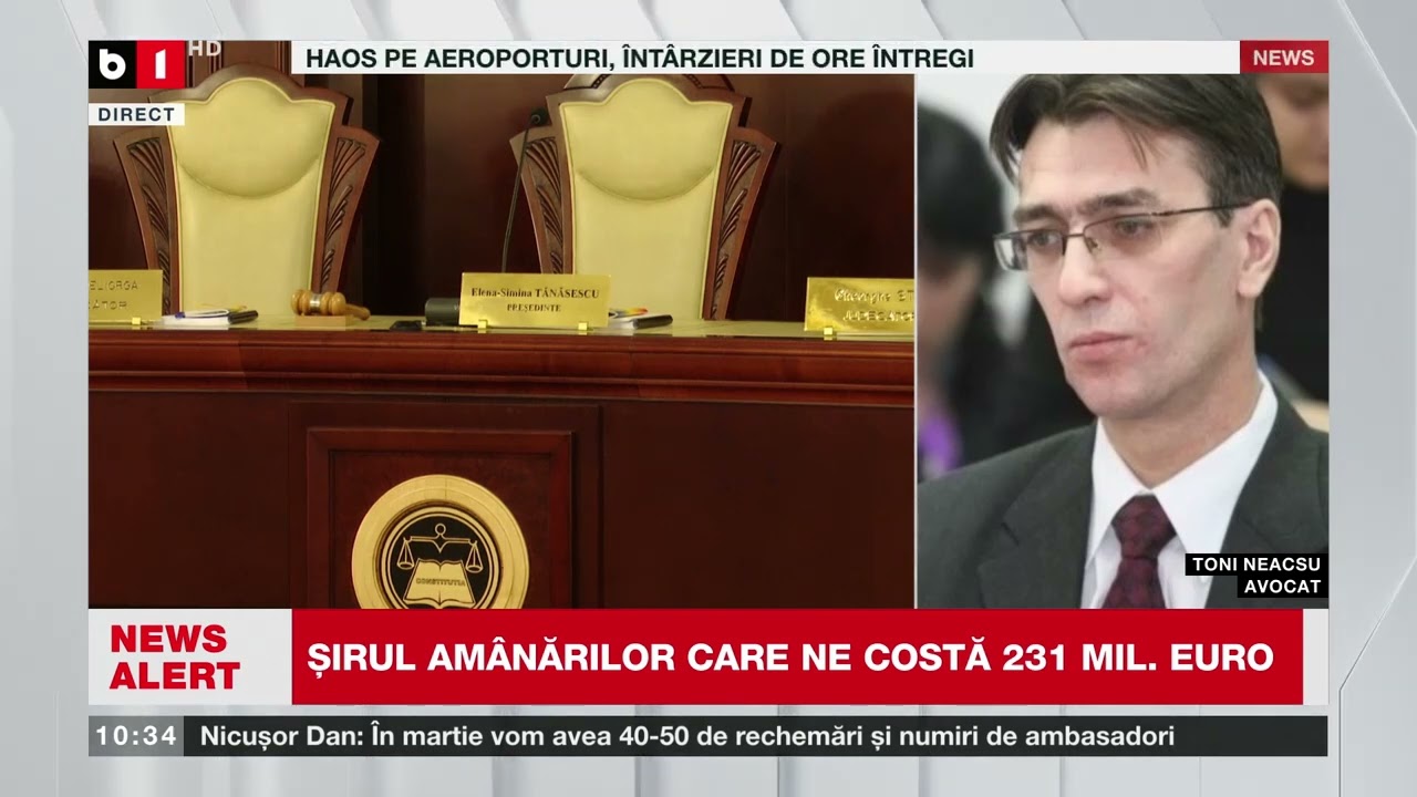 TONI NEACȘU, AVOCAT, DESPRE ȘEDINȚA PE PENSIILE MAGISTRAȚILOR_Știri B1TV_18 febr. 2026