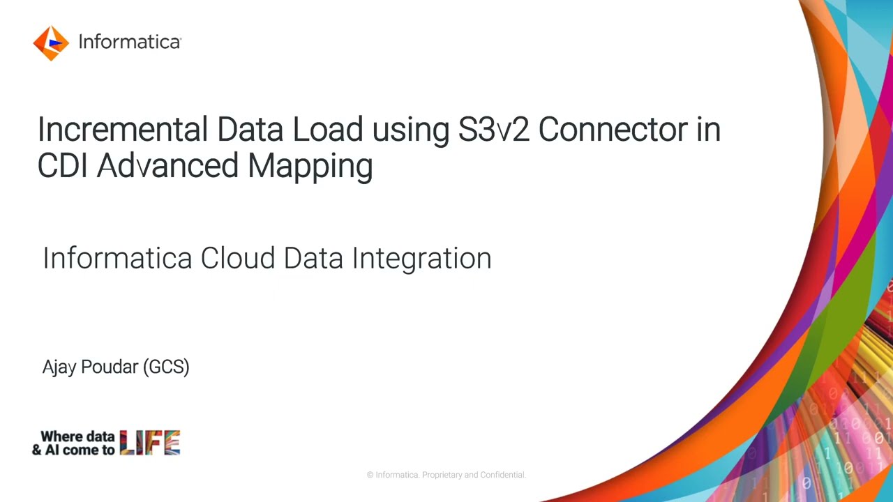 How to Incrementally Load the Data using S3v2 Connector in CDI Advanced Mapping