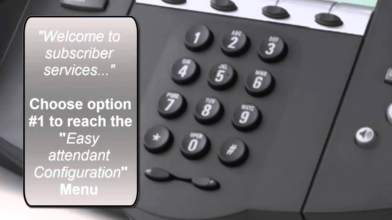 Modifying your Auto Attendant Greeting using your Telephone