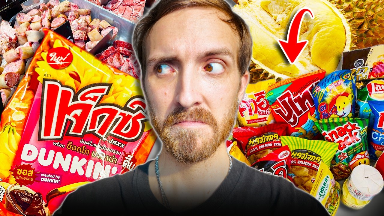 What $30 Gets You in a THAILAND Grocery Store | WEIRD Snacks & Price Comparisons