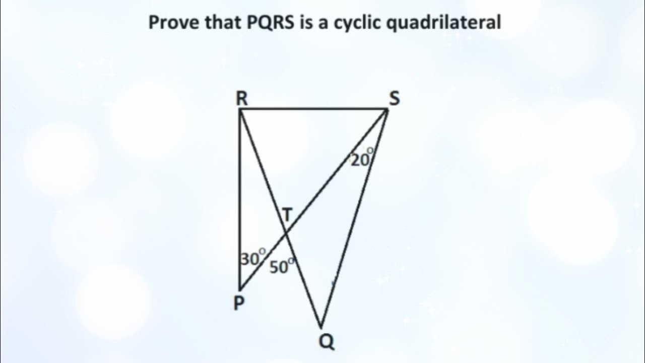 How to prove cyclic quad theorem: Opposite angles are supplementary. #cyclicquadrilateral #grade12