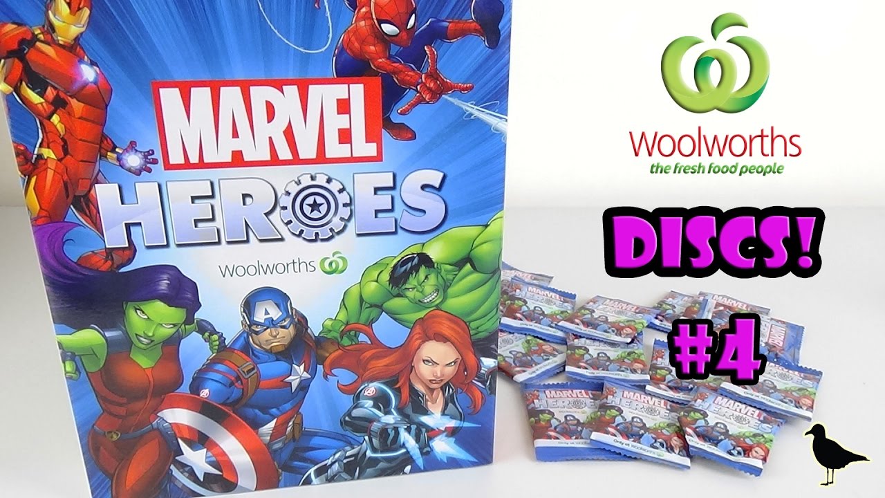 Woolworths Exclusive Marvel Heroes Discs Opening #4 | Birdew Reviews