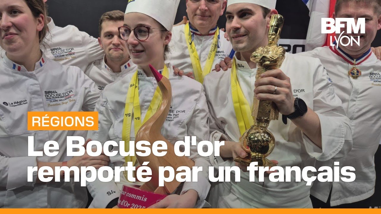 Paul Marcon remporte le Bocuse d'or 2025, 30 ans après son père