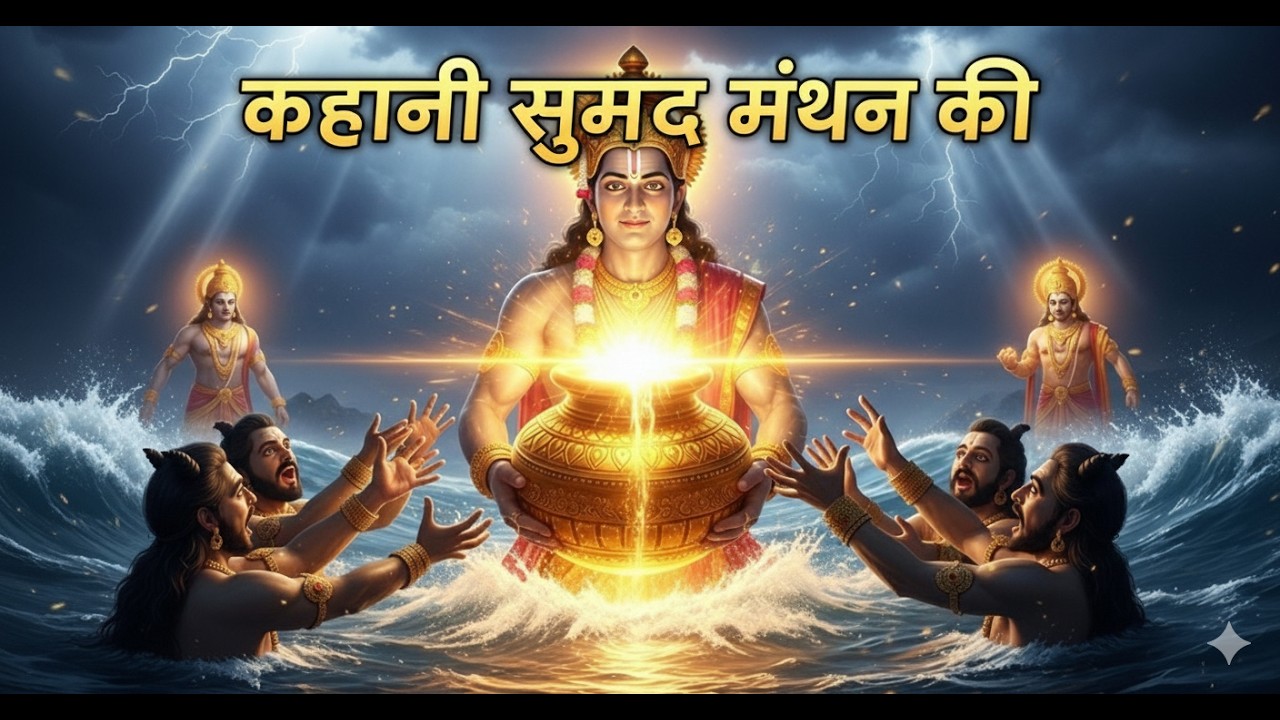 अमृत का रहस्य | समुद्र मंथन की दिव्य और अद्भुत कथा | Story of samudra manthan Part 1  #viralvideo