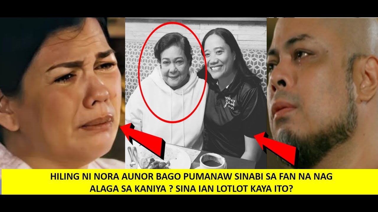 FAN NA NAG ALAGA KAY NORA AUNOR IBINULGAR NA MAY WISH SI NORA NA MAKITA BAGO ITO PUMANAW SINO KAYA?