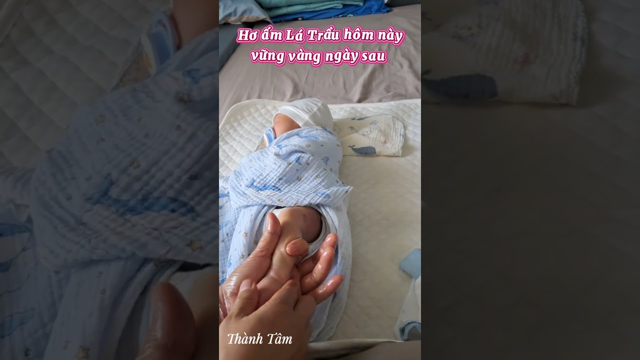 Cách Massage chân cho trẻ sơ sinh giúp trẻ dễ tiêu, phát triển toàn diện #cachchamsocbe  #thanhtam 