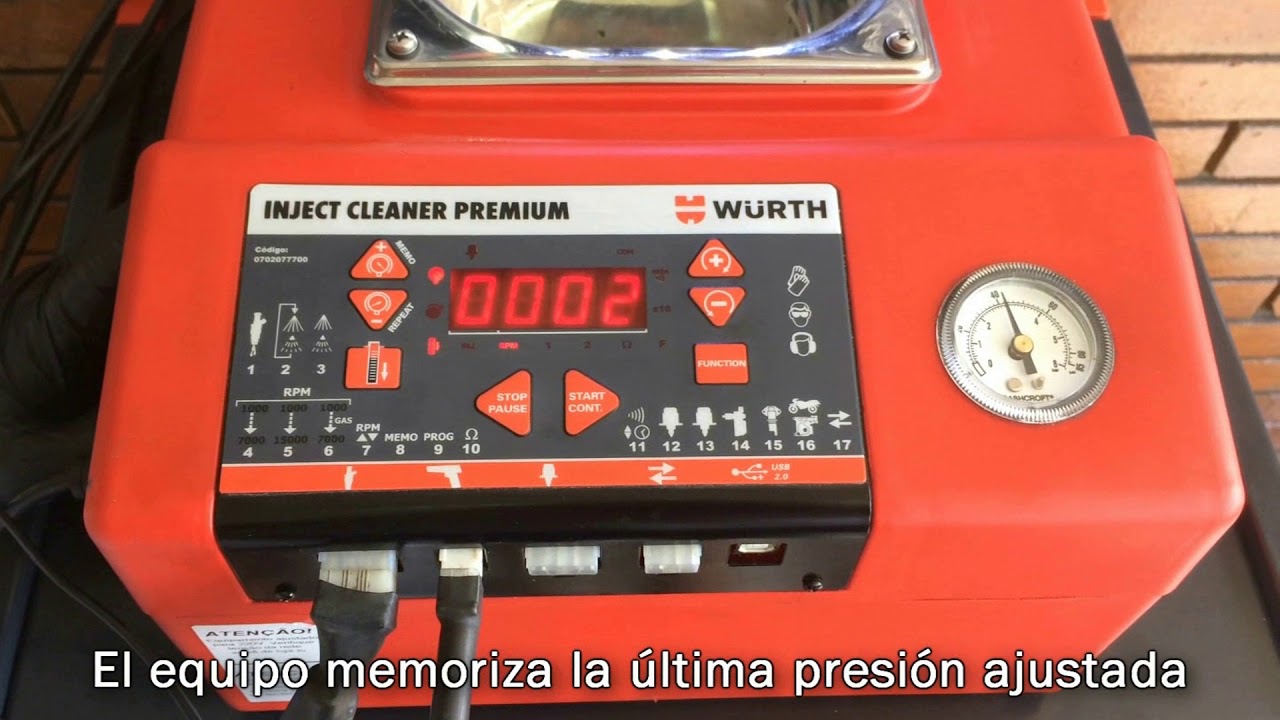 Inject pro Wurth - Máquina de limpieza de inyectores