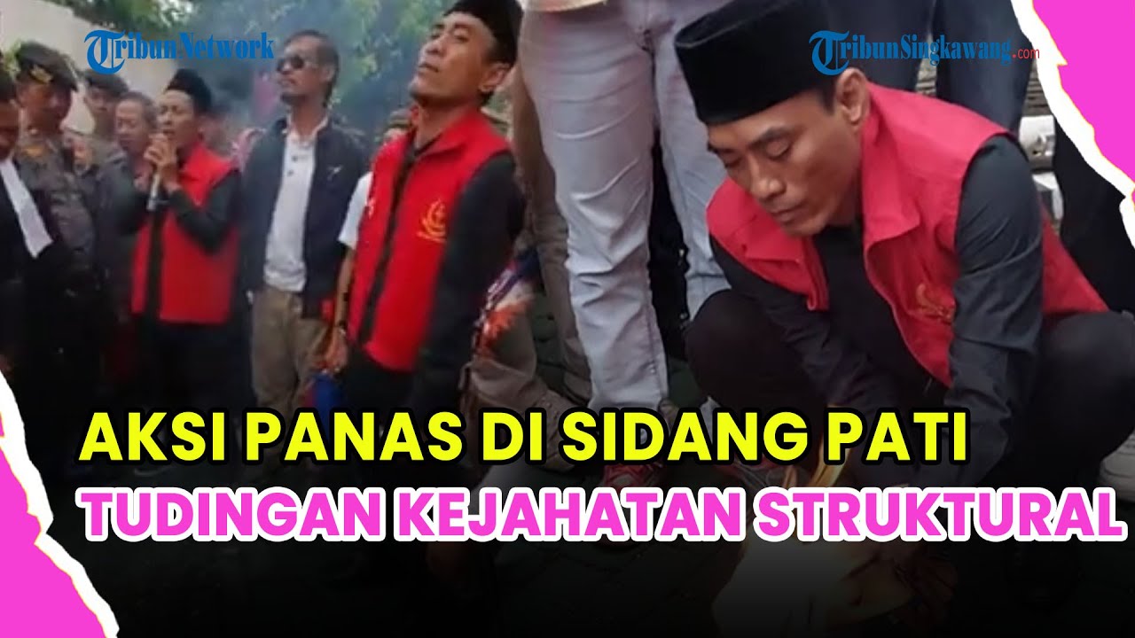 🔵 AKSI PANAS DI SIDANG PATI! TERDAKWA BLOKIR PANTURA BAKAR BAP USAI PERSIDANGAN