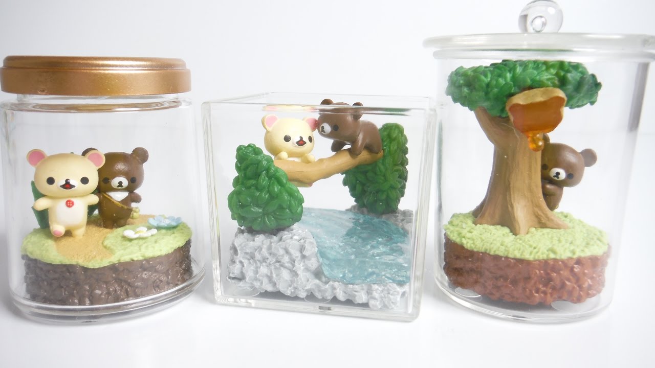 『Miniature』 Rilakkuma Honey Forest Terrarium RE-MENT リラックマ はちみつの森のテラリウム 全６種 開封 リーメント 食玩 candy toys