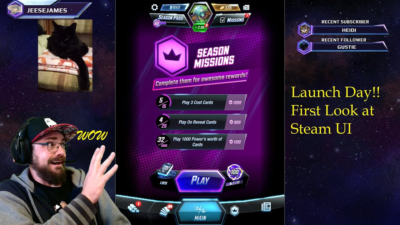 Marvel Snap - Steam UI First Look | Launch Day!!