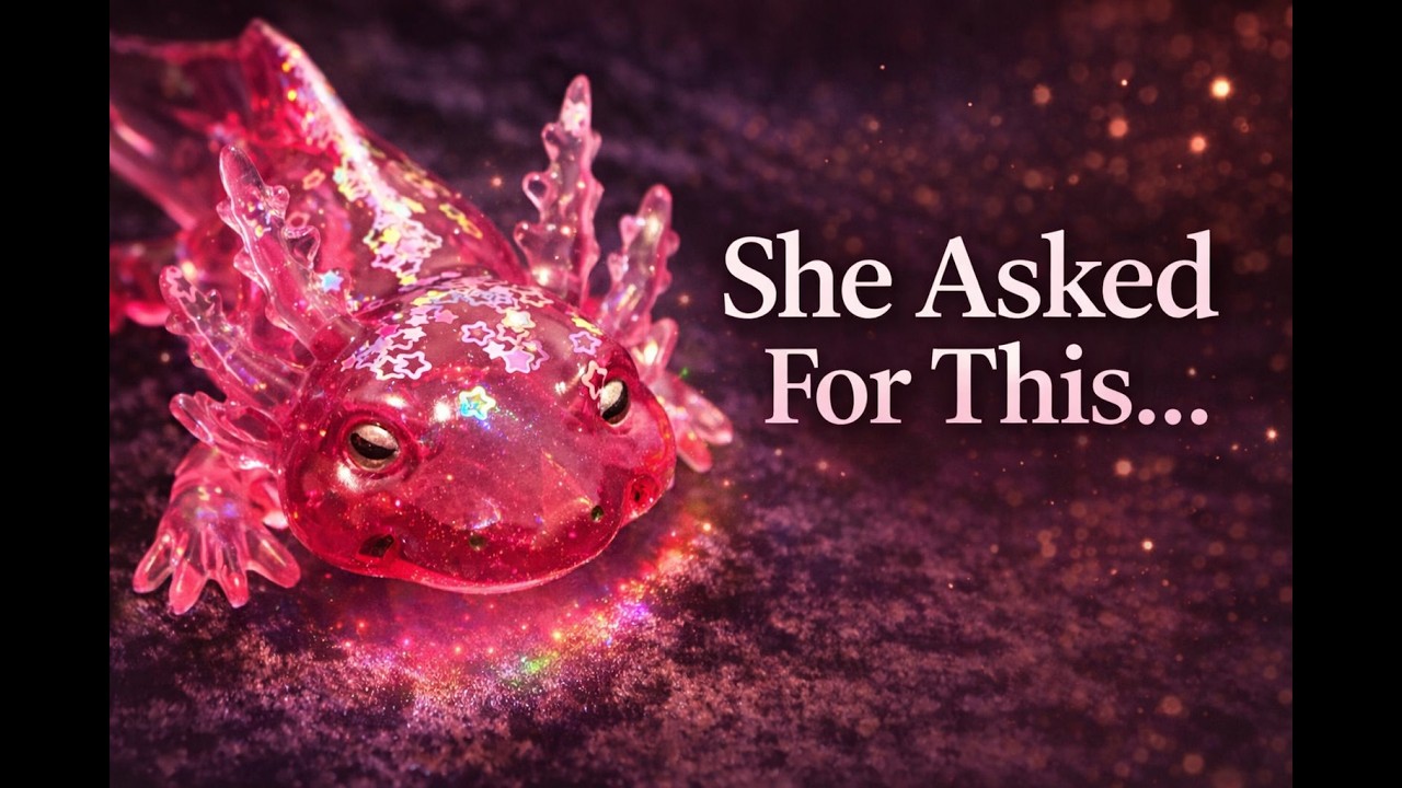 I Made My Daughter a Magical Resin Axolotl ✨🖤