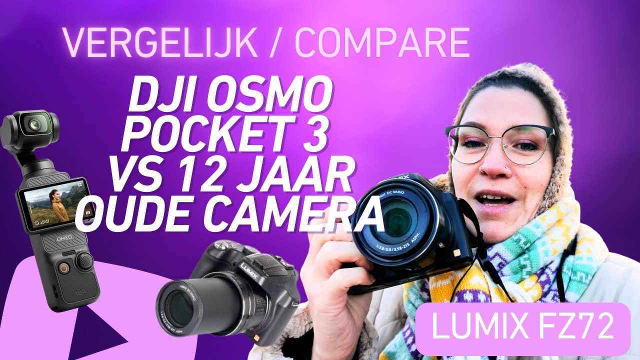 Osmo Pocket 3 VS Lumix FZ72 Vergelijk video!
