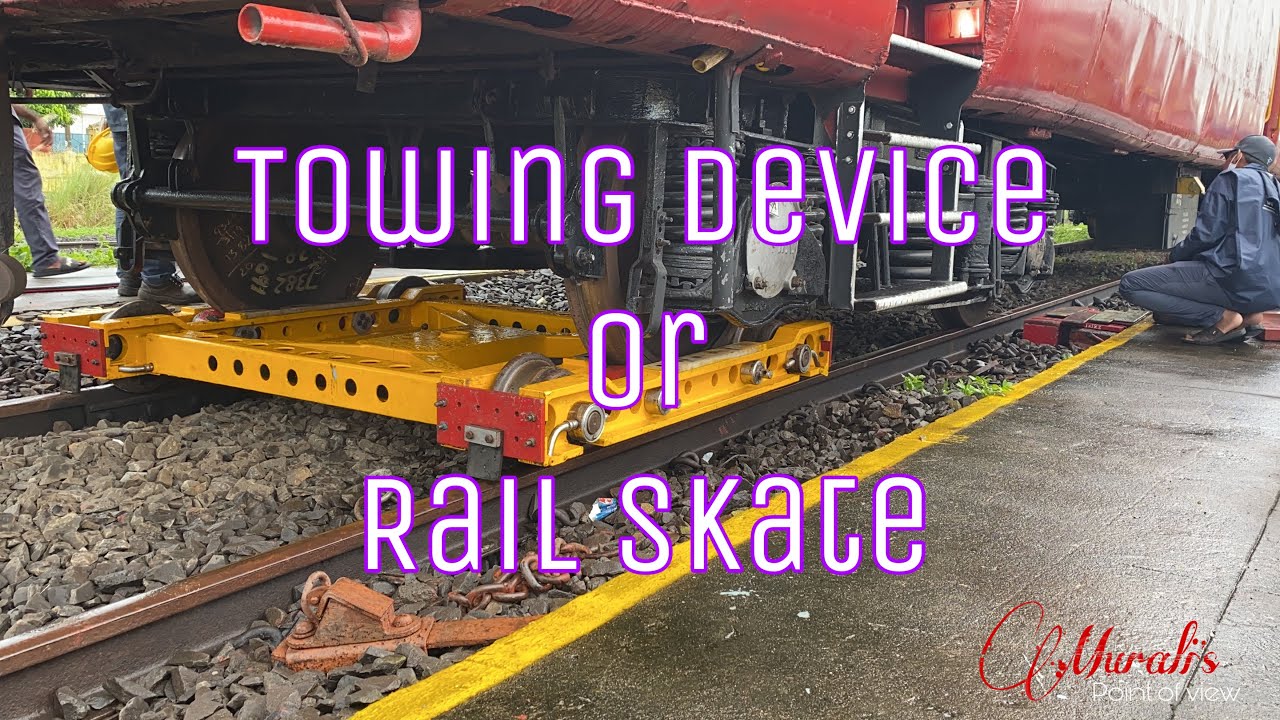 Towing device | Rail skate | Hot axle | Bearing jam | ART | 🚂 | रेल स्केट | हॉट एक्सल | बियरिंग जाम