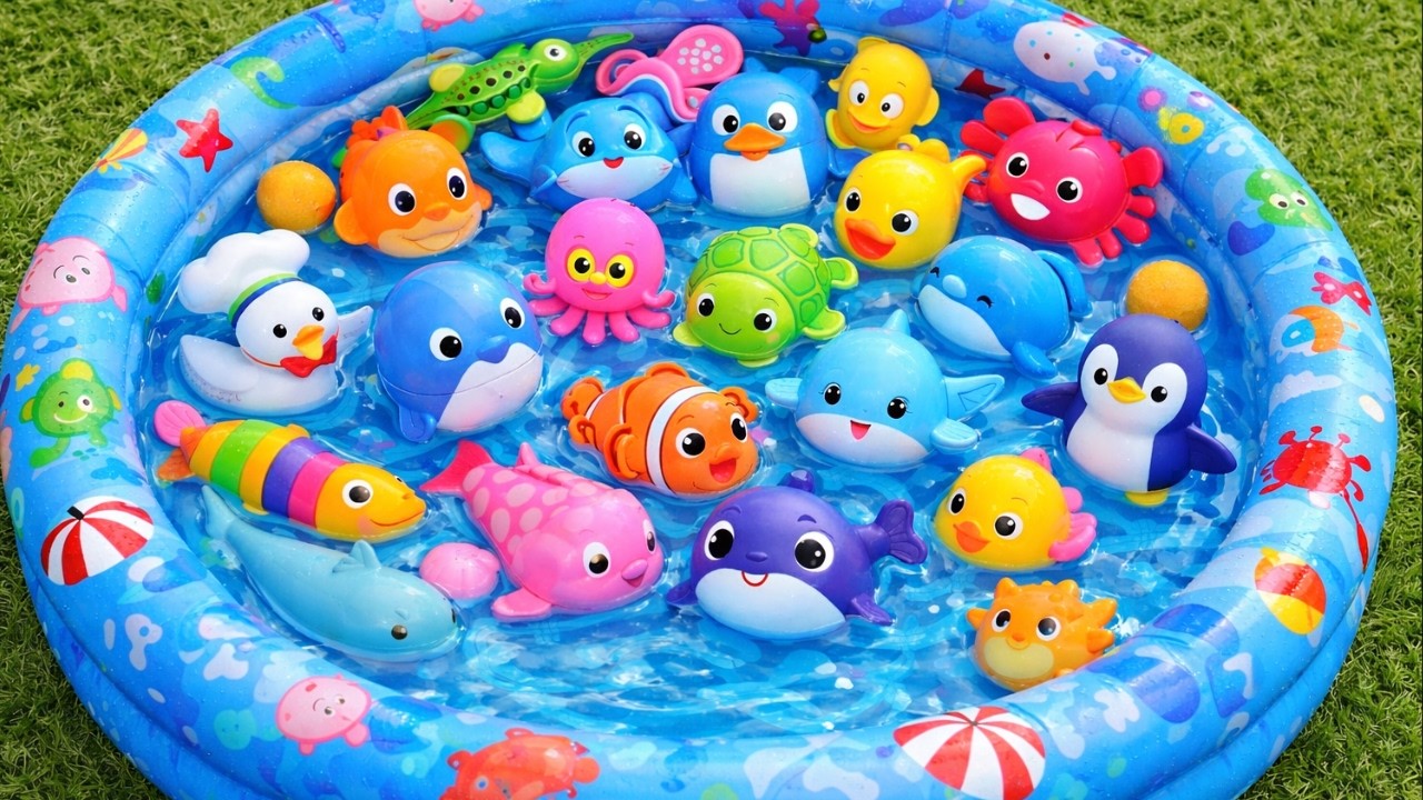 Ocean Creatures Learning Playtime Adventure for Kids | Discover Sea Animal Names with Toys